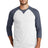New Era Men's Sueded Cotton Blend 3/4-Sleeve Baseball Raglan Tee. NEA121 New Era