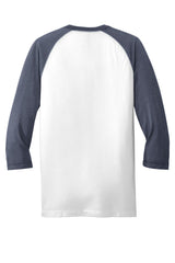 New Era Men's Sueded Cotton Blend 3/4-Sleeve Baseball Raglan Tee. NEA121 New Era
