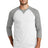 New Era Men's Sueded Cotton Blend 3/4-Sleeve Baseball Raglan Tee. NEA121 New Era