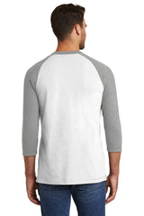 New Era Men's Sueded Cotton Blend 3/4-Sleeve Baseball Raglan Tee. NEA121 New Era