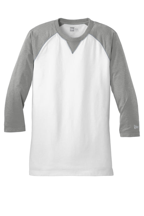 New Era Men's Sueded Cotton Blend 3/4-Sleeve Baseball Raglan Tee. NEA121 New Era