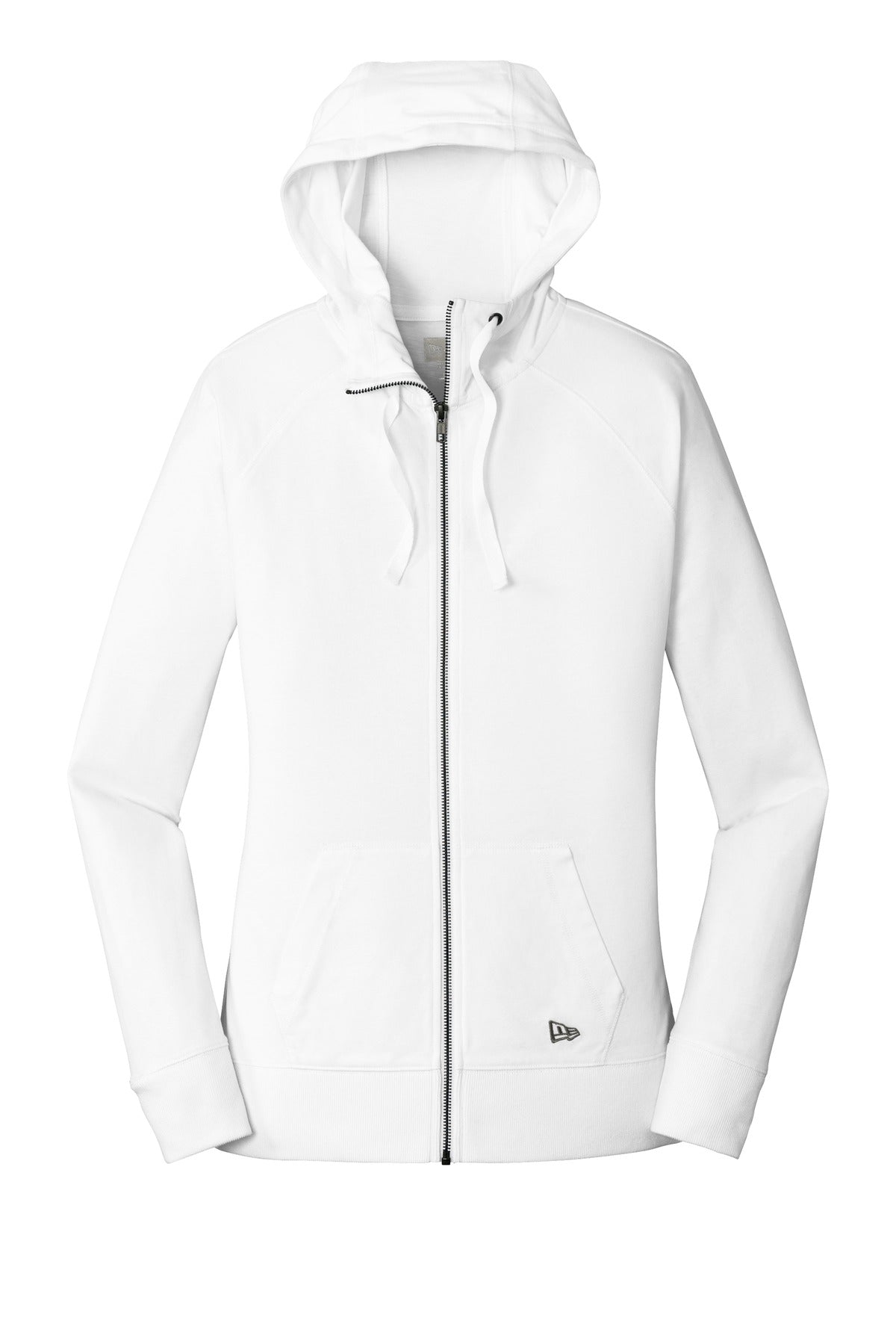 New Era Women's Sueded Cotton Blend Full-Zip Hoodie. LNEA122 New Era
