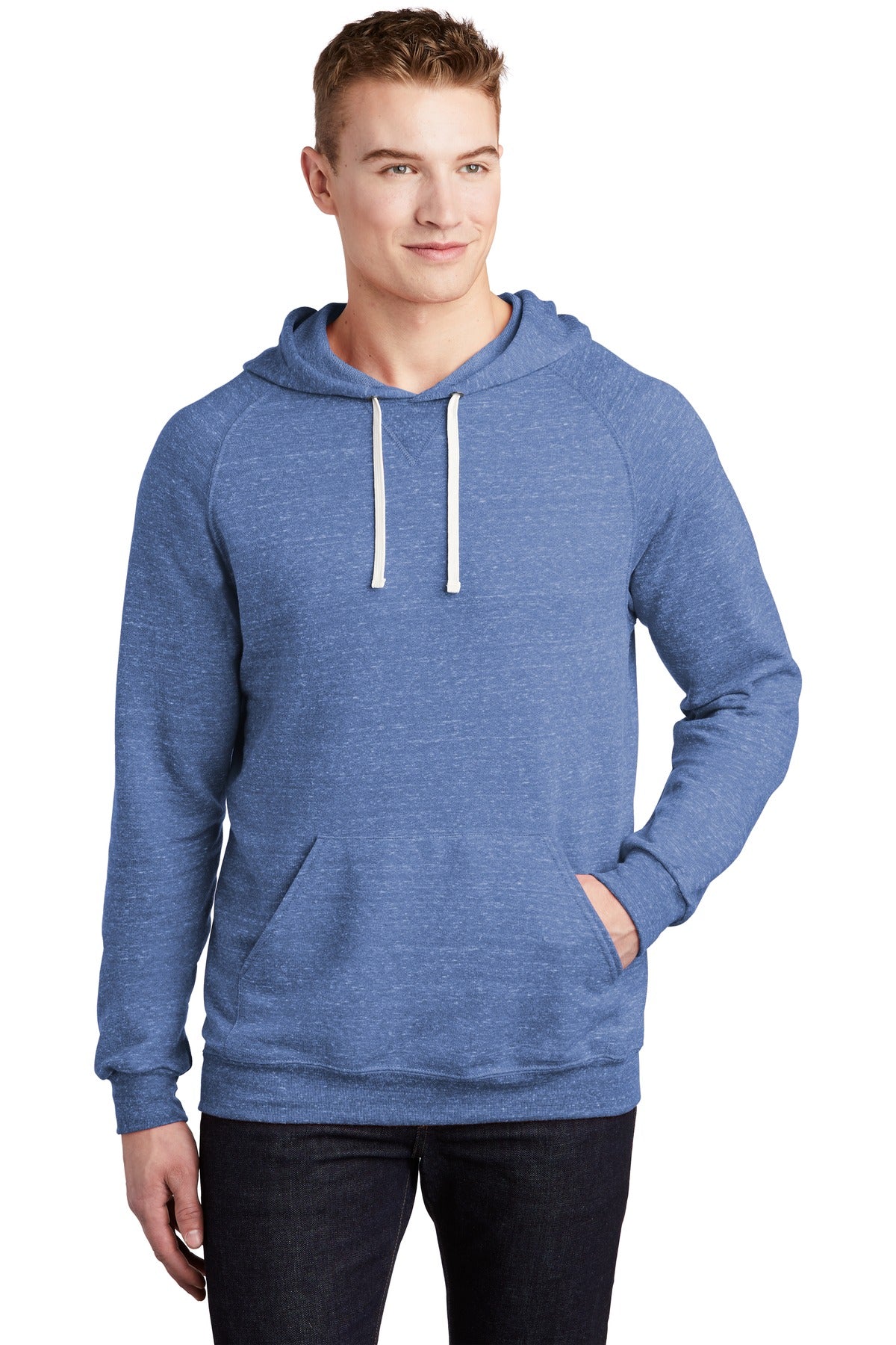 JERZEES Men's Snow Heather French Terry Raglan Hoodie 90M JERZEES