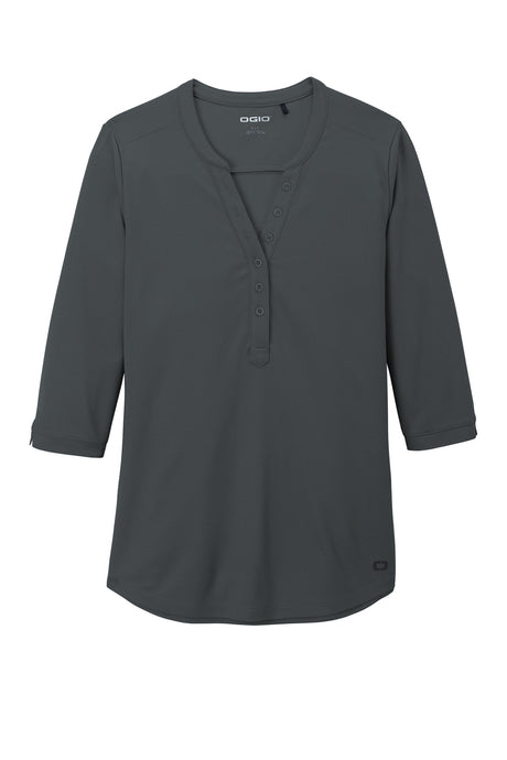 OGIO Women's Jewel Henley. LOG104 OGIO