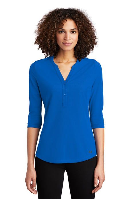 OGIO Women's Jewel Henley. LOG104 OGIO