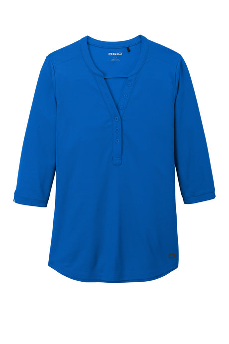 OGIO Women's Jewel Henley. LOG104 OGIO