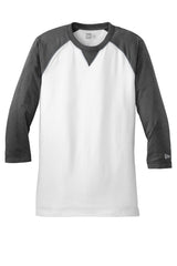 New Era Men's Sueded Cotton Blend 3/4-Sleeve Baseball Raglan Tee. NEA121 New Era