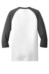 New Era Men's Sueded Cotton Blend 3/4-Sleeve Baseball Raglan Tee. NEA121 New Era
