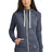 New Era Women's Sueded Cotton Blend Full-Zip Hoodie. LNEA122 New Era