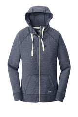 New Era Women's Sueded Cotton Blend Full-Zip Hoodie. LNEA122 New Era