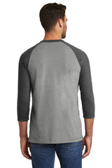 New Era Men's Sueded Cotton Blend 3/4-Sleeve Baseball Raglan Tee. NEA121 New Era