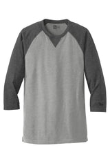 New Era Men's Sueded Cotton Blend 3/4-Sleeve Baseball Raglan Tee. NEA121 New Era