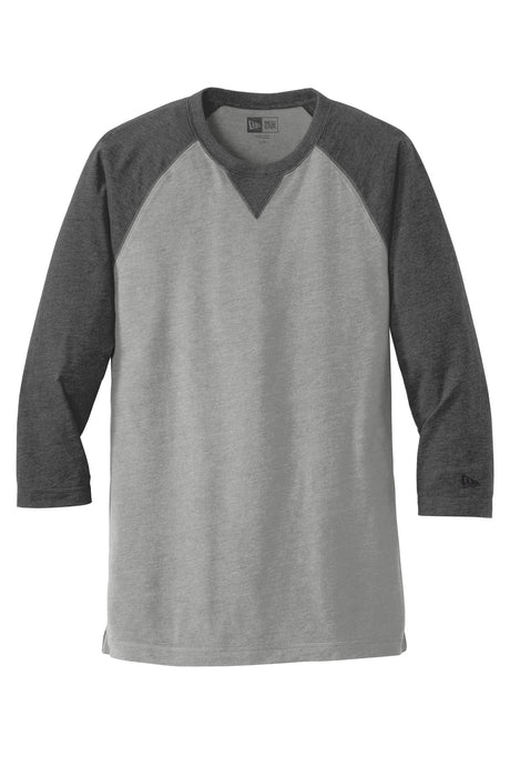 New Era Men's Sueded Cotton Blend 3/4-Sleeve Baseball Raglan Tee. NEA121 New Era