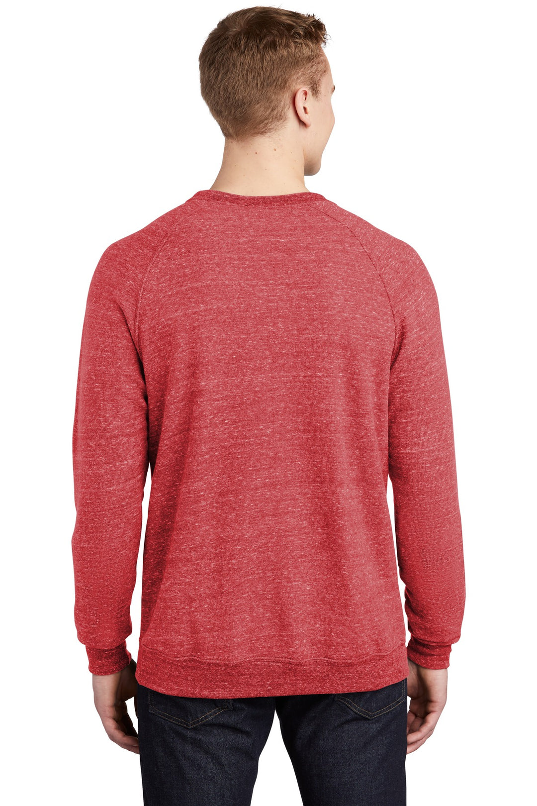 JERZEES Men's Snow Heather French Terry Raglan Crew Sweatshirt 91M JERZEES