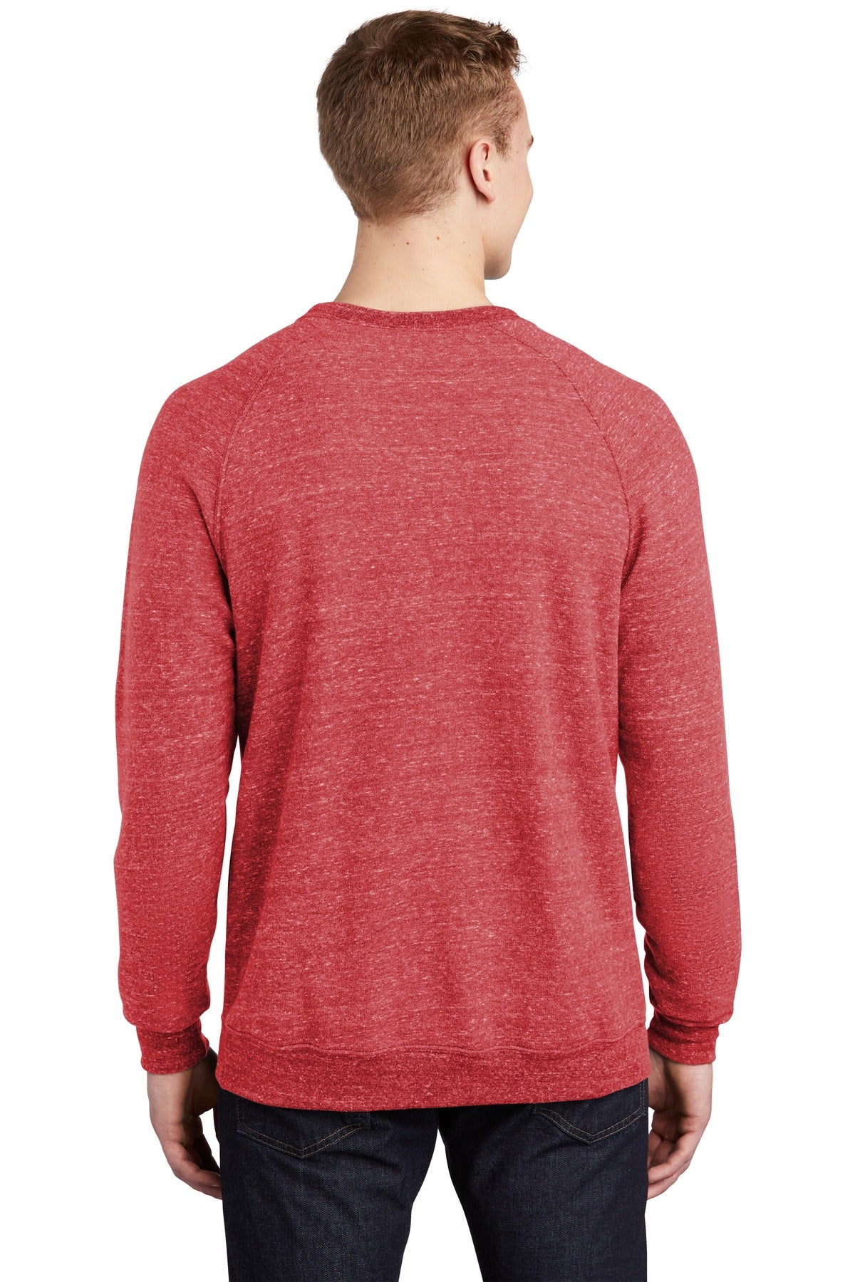 JERZEES Men's Snow Heather French Terry Raglan Crew Sweatshirt 91M JERZEES