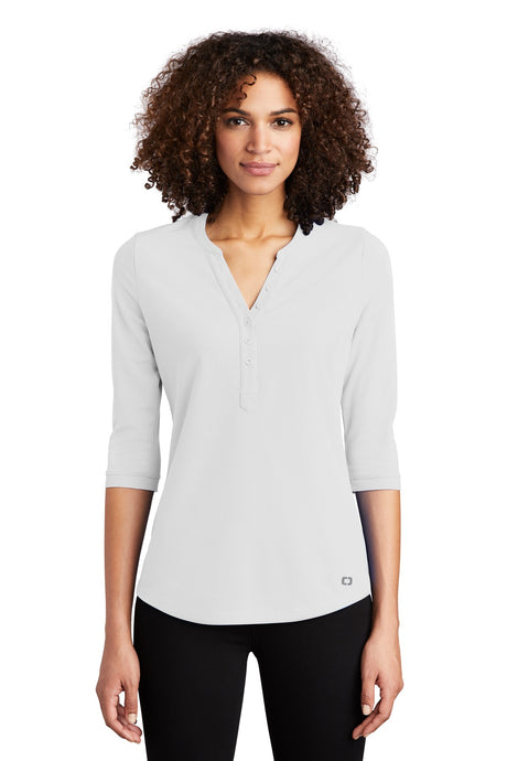 OGIO Women's Jewel Henley. LOG104 OGIO