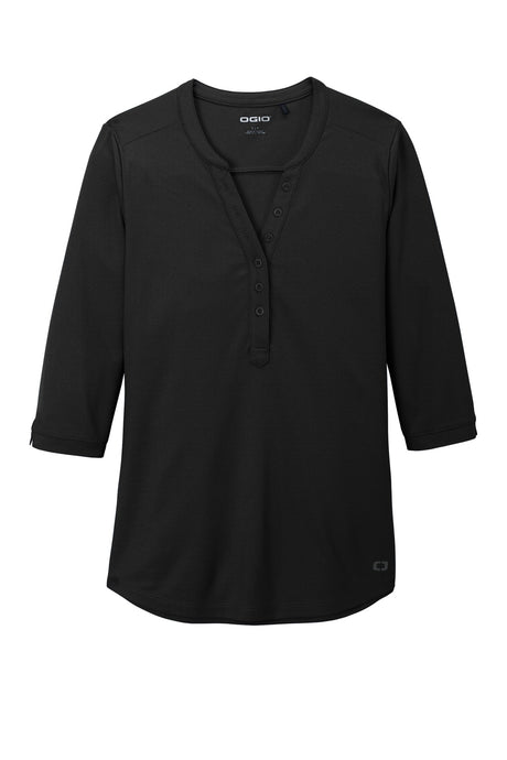 OGIO Women's Jewel Henley. LOG104 OGIO