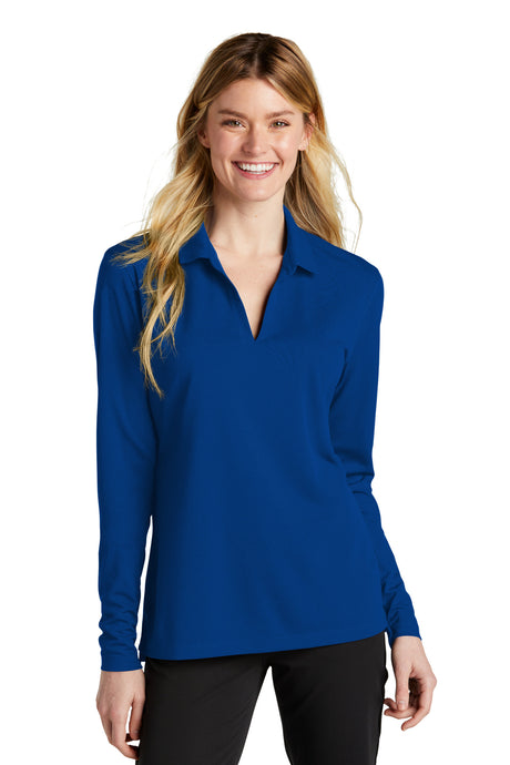 Nike Women's Dri-FIT Micro Pique 2.0 Long Sleeve Polo. NKDC2105 Nike