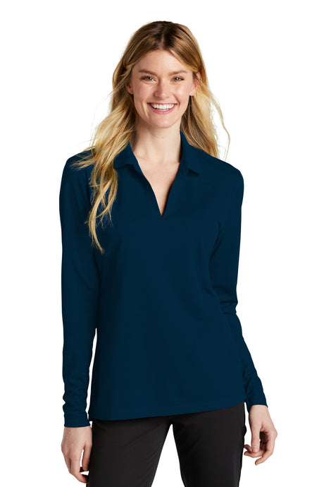 Nike Women's Dri-FIT Micro Pique 2.0 Long Sleeve Polo. NKDC2105 Nike