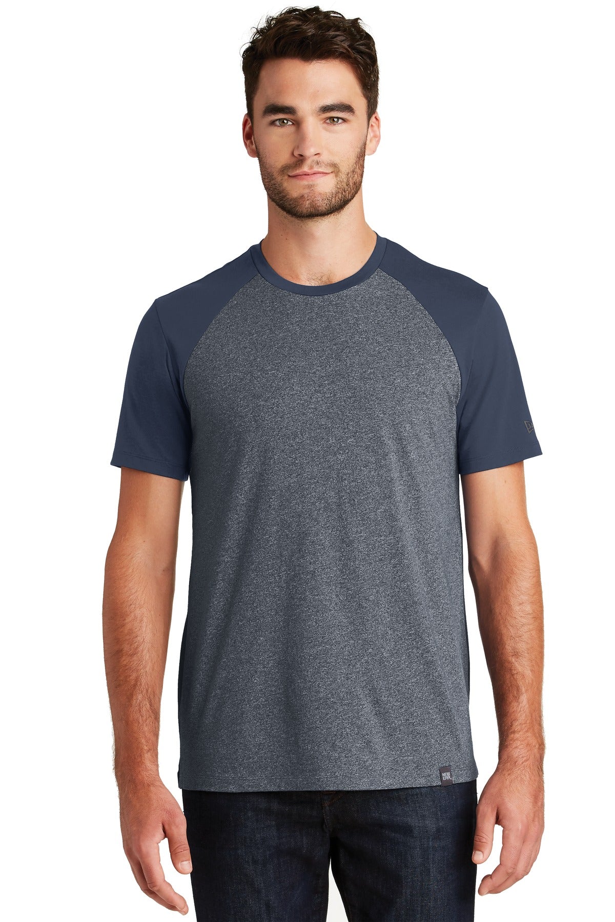 New Era Men's Heritage Blend Varsity Tee. NEA107 New Era