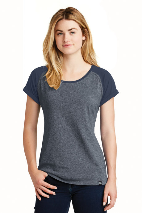 New Era Women's Heritage Blend Varsity Tee. LNEA107 New Era