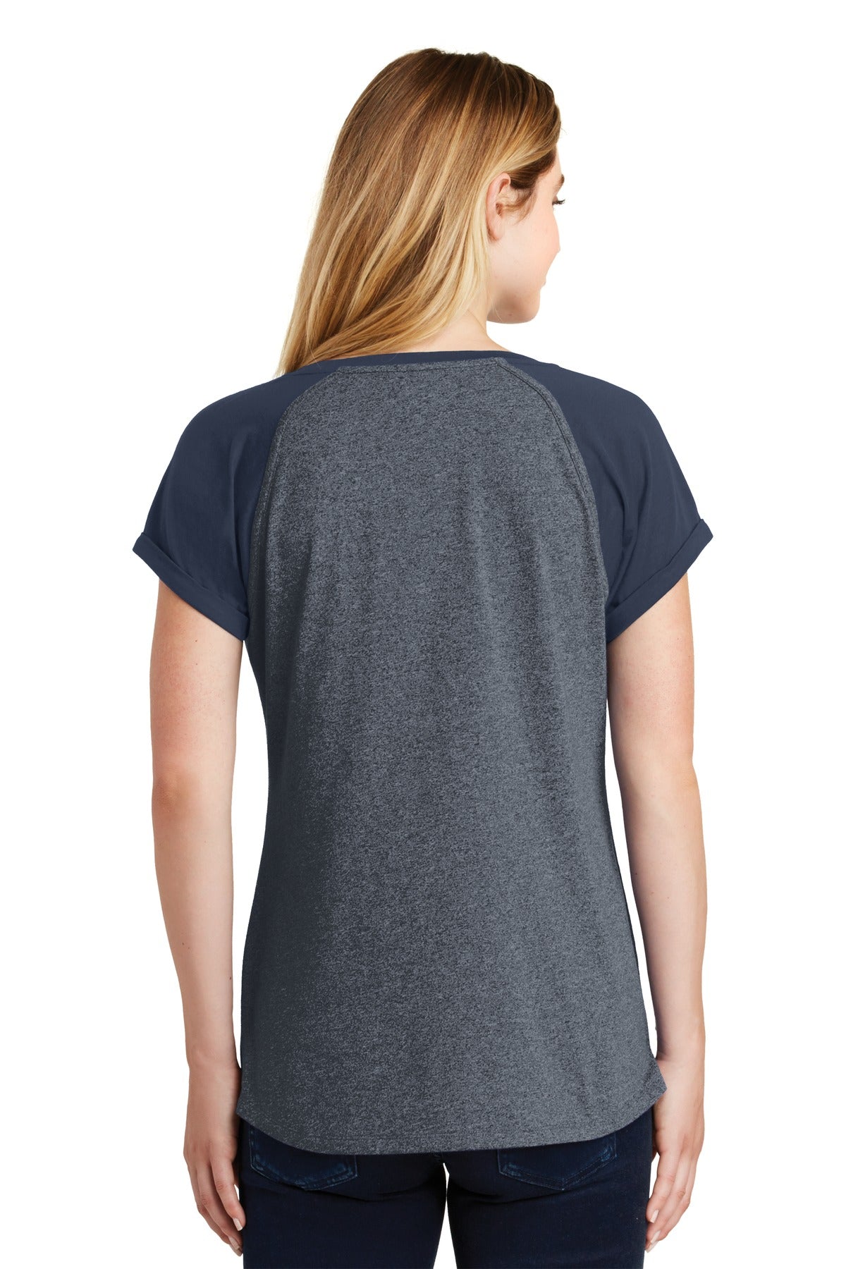 New Era Women's Heritage Blend Varsity Tee. LNEA107 New Era