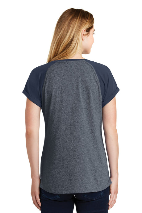 New Era Women's Heritage Blend Varsity Tee. LNEA107 New Era