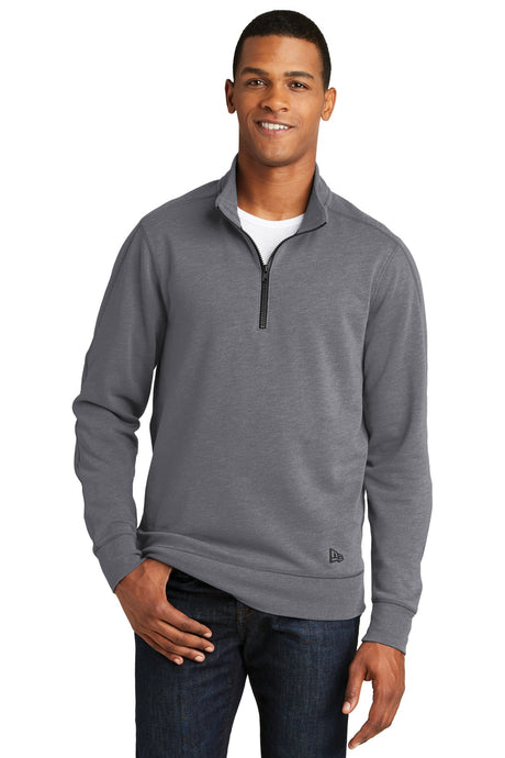 New Era Men's Tri-Blend Fleece 1/4-Zip Pullover. NEA512 New Era