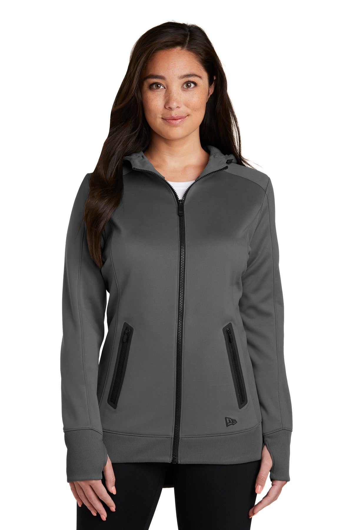 New Era Women's Venue Fleece Full-Zip Hoodie. LNEA522 New Era