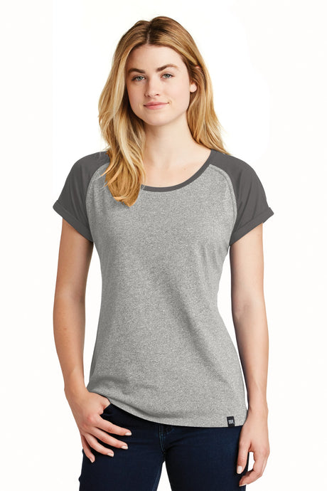 New Era Women's Heritage Blend Varsity Tee. LNEA107 New Era