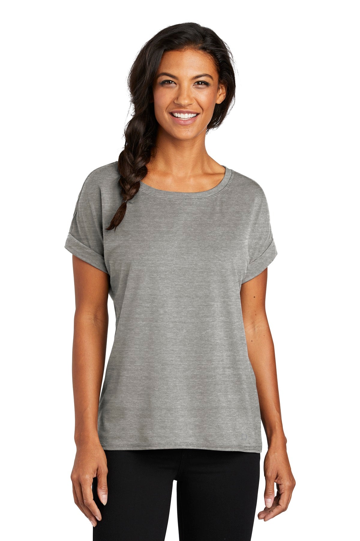 OGIO Women's Luuma Cuffed Short Sleeve. LOG800 OGIO