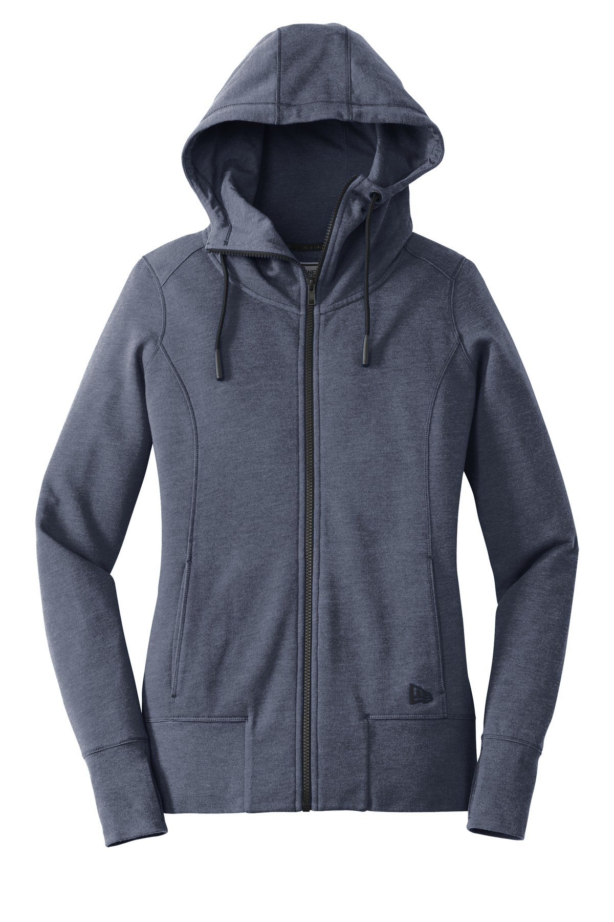 New Era Women's Tri-Blend Fleece Full-Zip Hoodie. LNEA511 New Era
