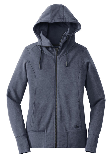 New Era Women's Tri-Blend Fleece Full-Zip Hoodie. LNEA511 New Era