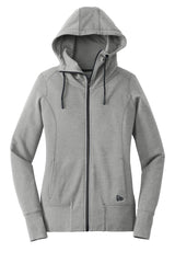 New Era Women's Tri-Blend Fleece Full-Zip Hoodie. LNEA511 New Era