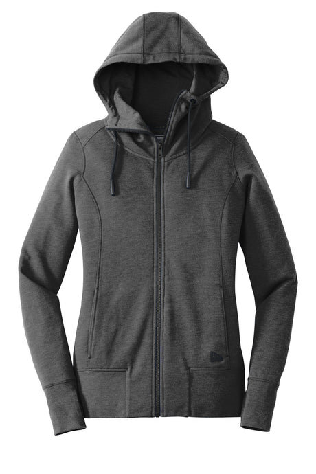 New Era Women's Tri-Blend Fleece Full-Zip Hoodie. LNEA511 New Era