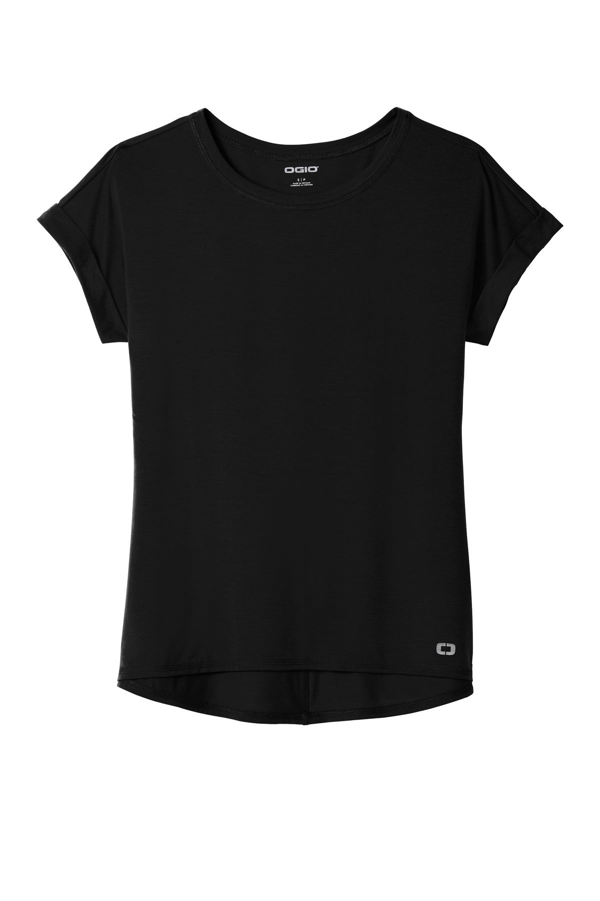 OGIO Women's Luuma Cuffed Short Sleeve. LOG800 OGIO