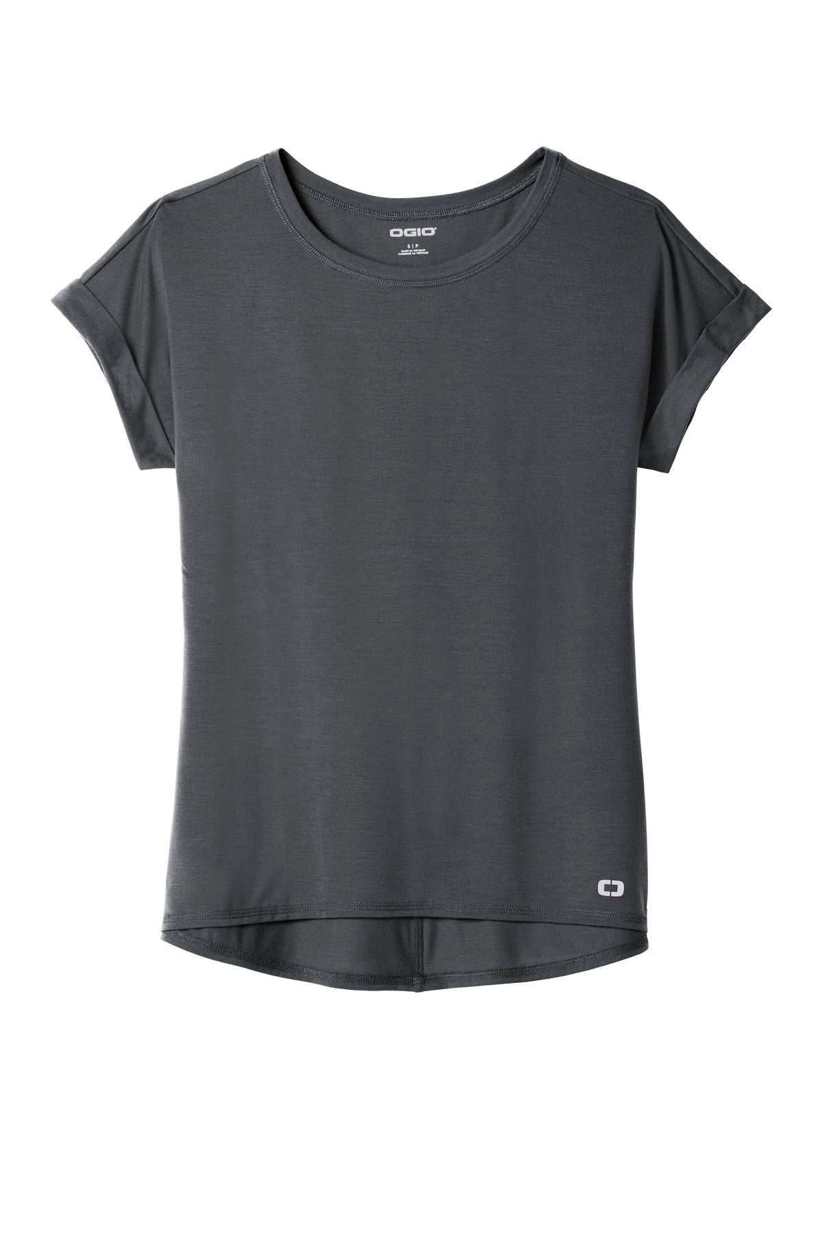OGIO Women's Luuma Cuffed Short Sleeve. LOG800 OGIO