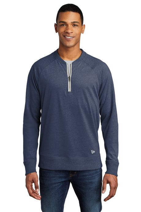 New Era Men's Sueded Cotton Blend 1/4-Zip Pullover. NEA123 New Era