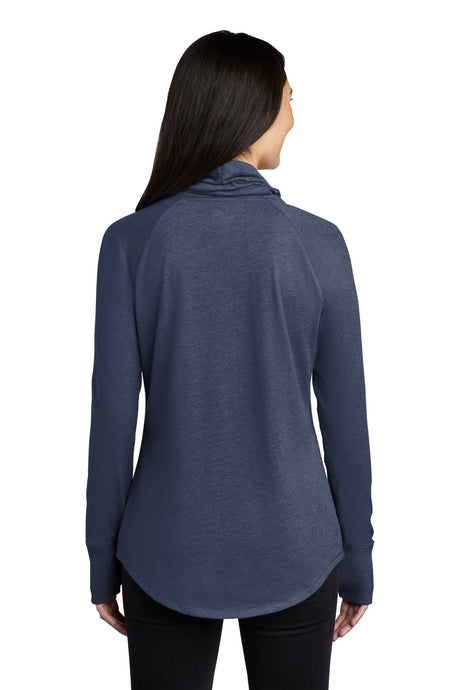 New Era Women's Sueded Cotton Blend Cowl Tee. LNEA123 New Era