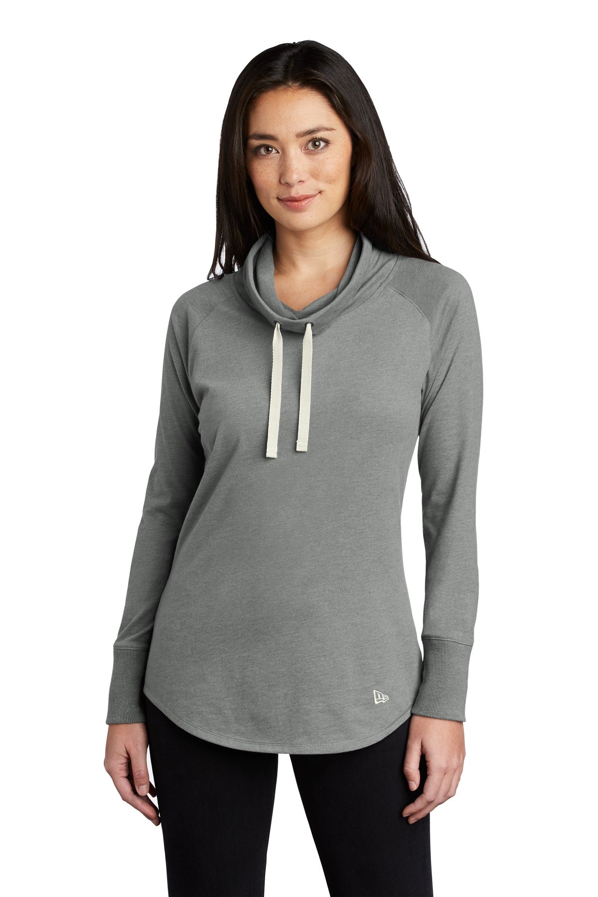 New Era Women's Sueded Cotton Blend Cowl Tee. LNEA123 New Era
