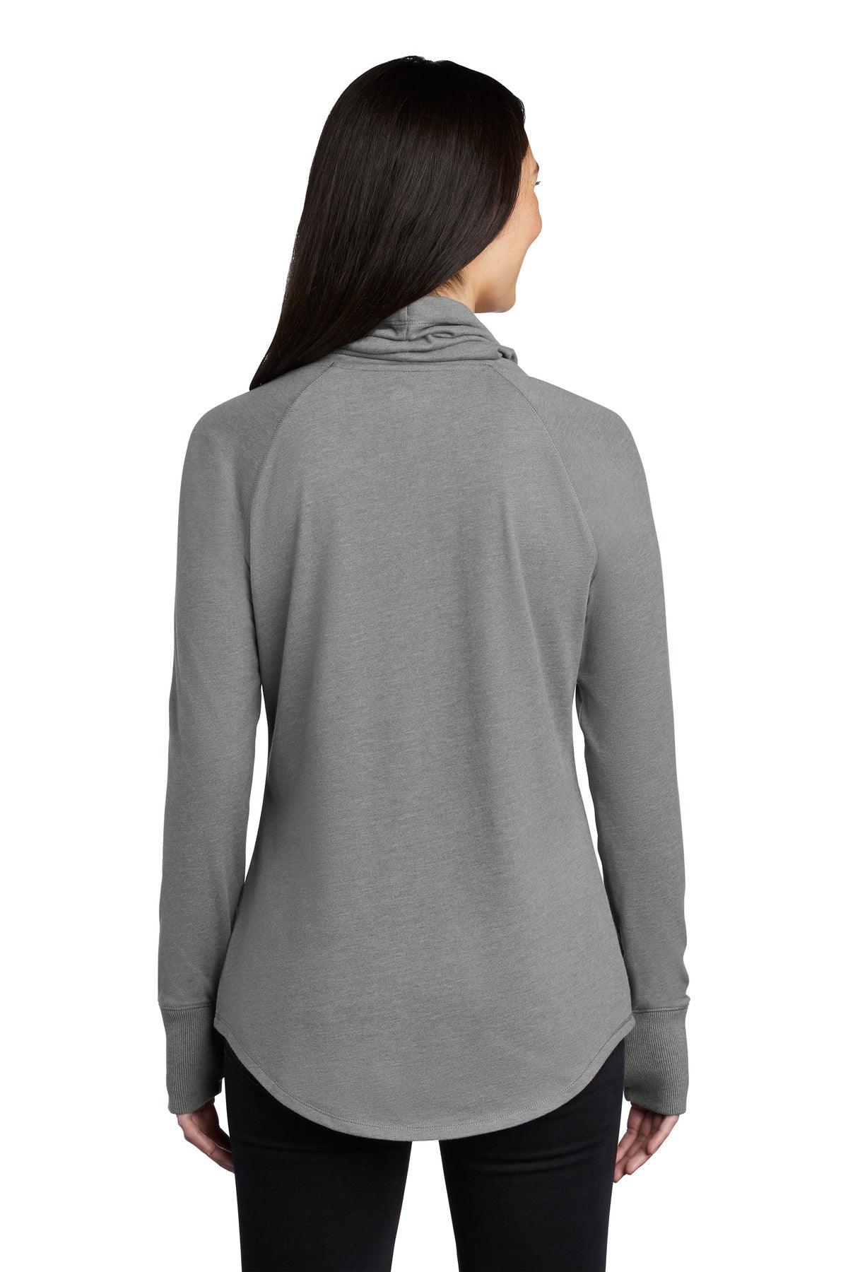 New Era Women's Sueded Cotton Blend Cowl Tee. LNEA123 New Era