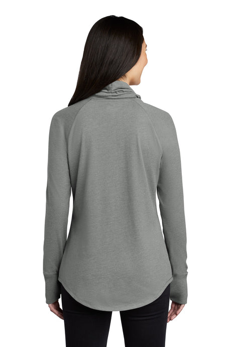 New Era Women's Sueded Cotton Blend Cowl Tee. LNEA123 New Era