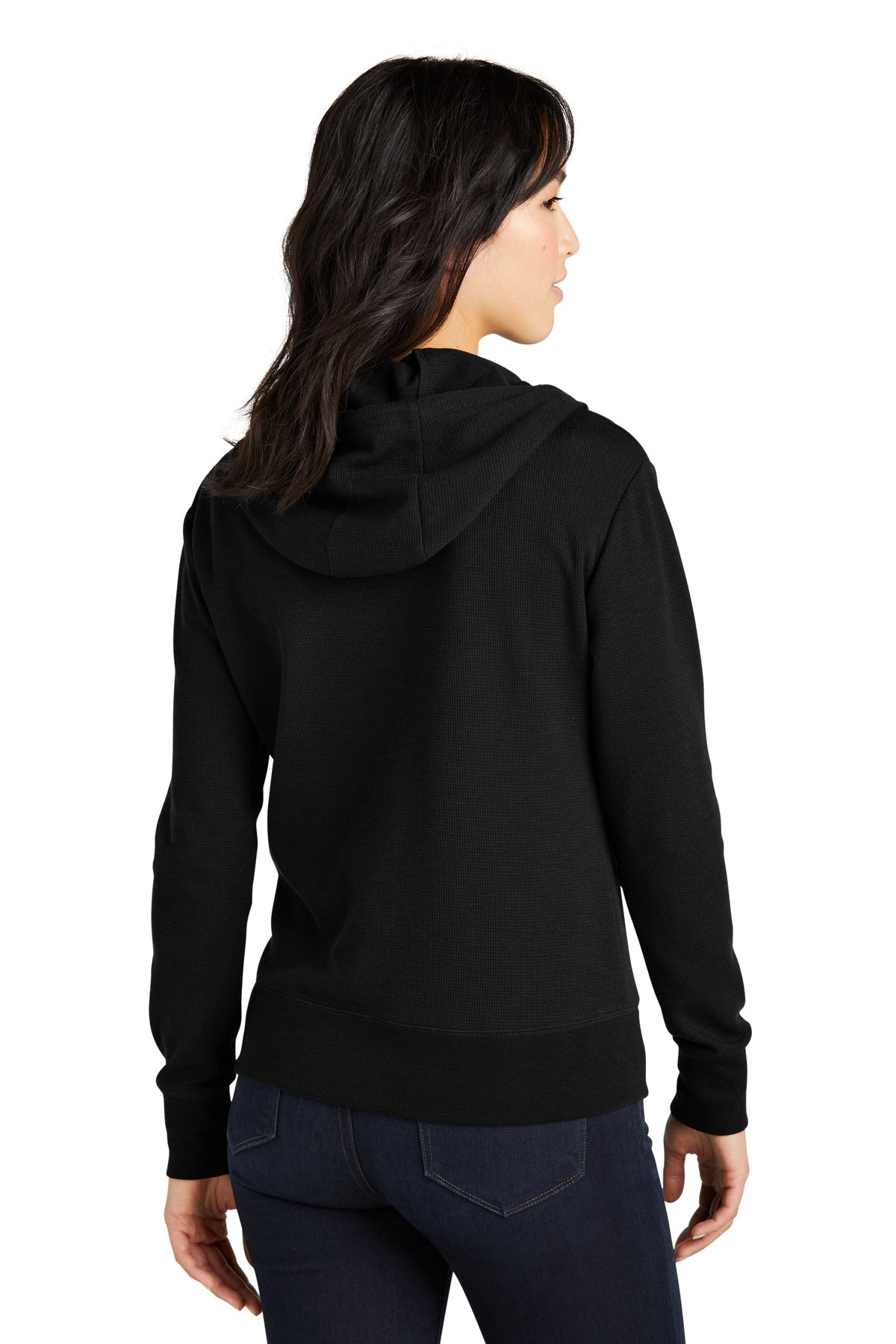 New Era Women's Thermal Full-Zip Hoodie. LNEA141 New Era