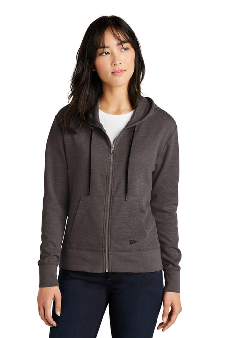 New Era Women's Thermal Full-Zip Hoodie. LNEA141 New Era