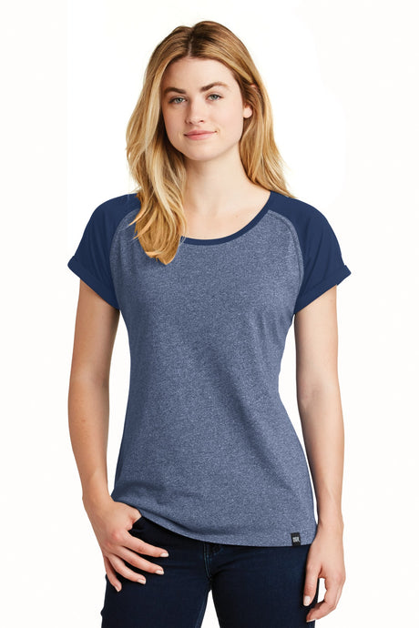 New Era Women's Heritage Blend Varsity Tee. LNEA107 New Era