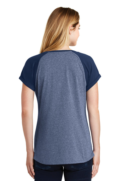 New Era Women's Heritage Blend Varsity Tee. LNEA107 New Era