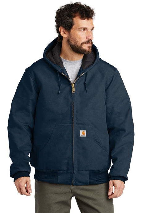Carhartt Men's Quilted-Flannel-Lined Duck Active Jacket CTSJ140 Carhartt
