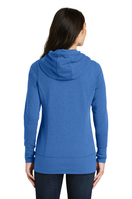 New Era Women's Tri-Blend Fleece Full-Zip Hoodie. LNEA511 New Era