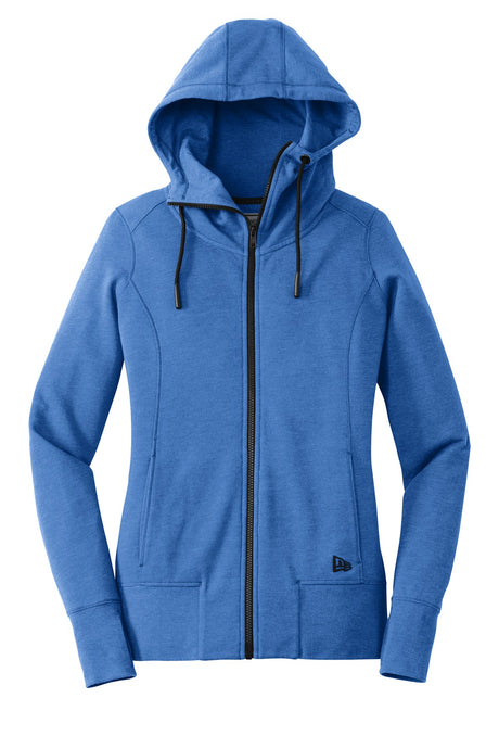 New Era Women's Tri-Blend Fleece Full-Zip Hoodie. LNEA511 New Era