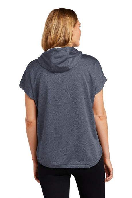 New Era Women's Performance Terry Short Sleeve Hoodie. LNEA533 New Era